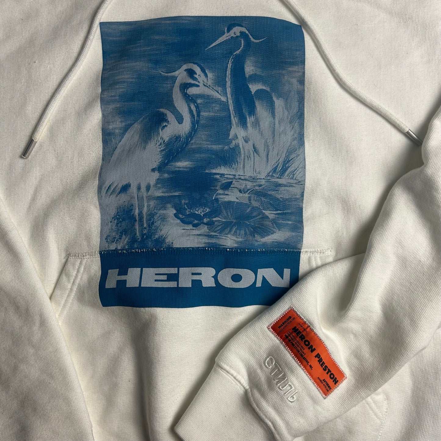 Birds White Hoodie