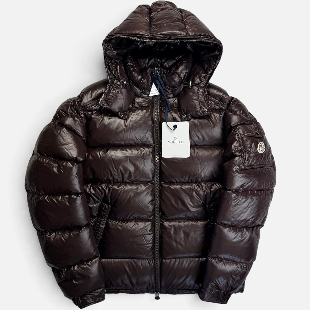 Moncler Maya Down Jacket Dark Brown – Puffer Jackets MONCLER în mărimile XL la V STEALS