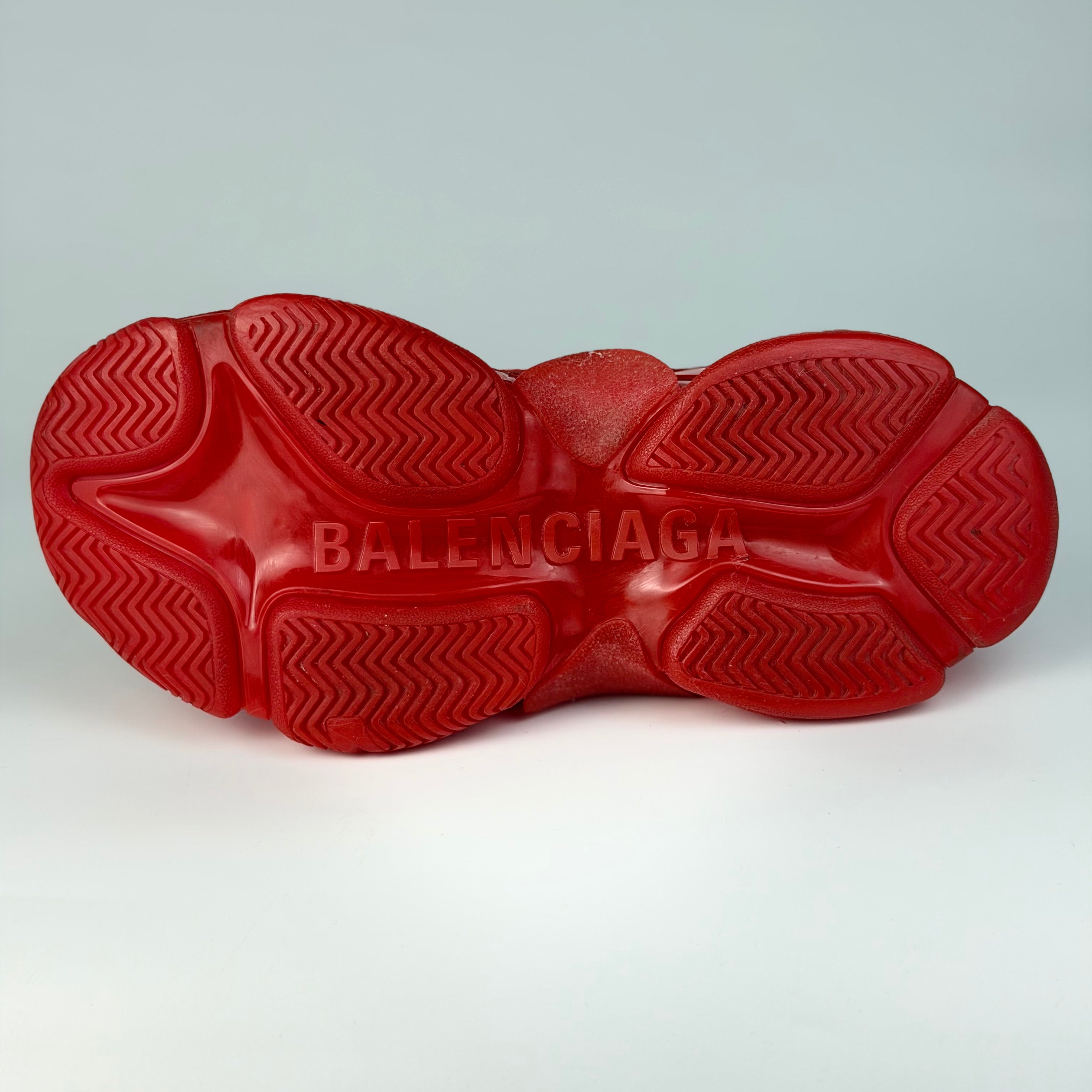 Balenciaga Triple S Red Clear Sole