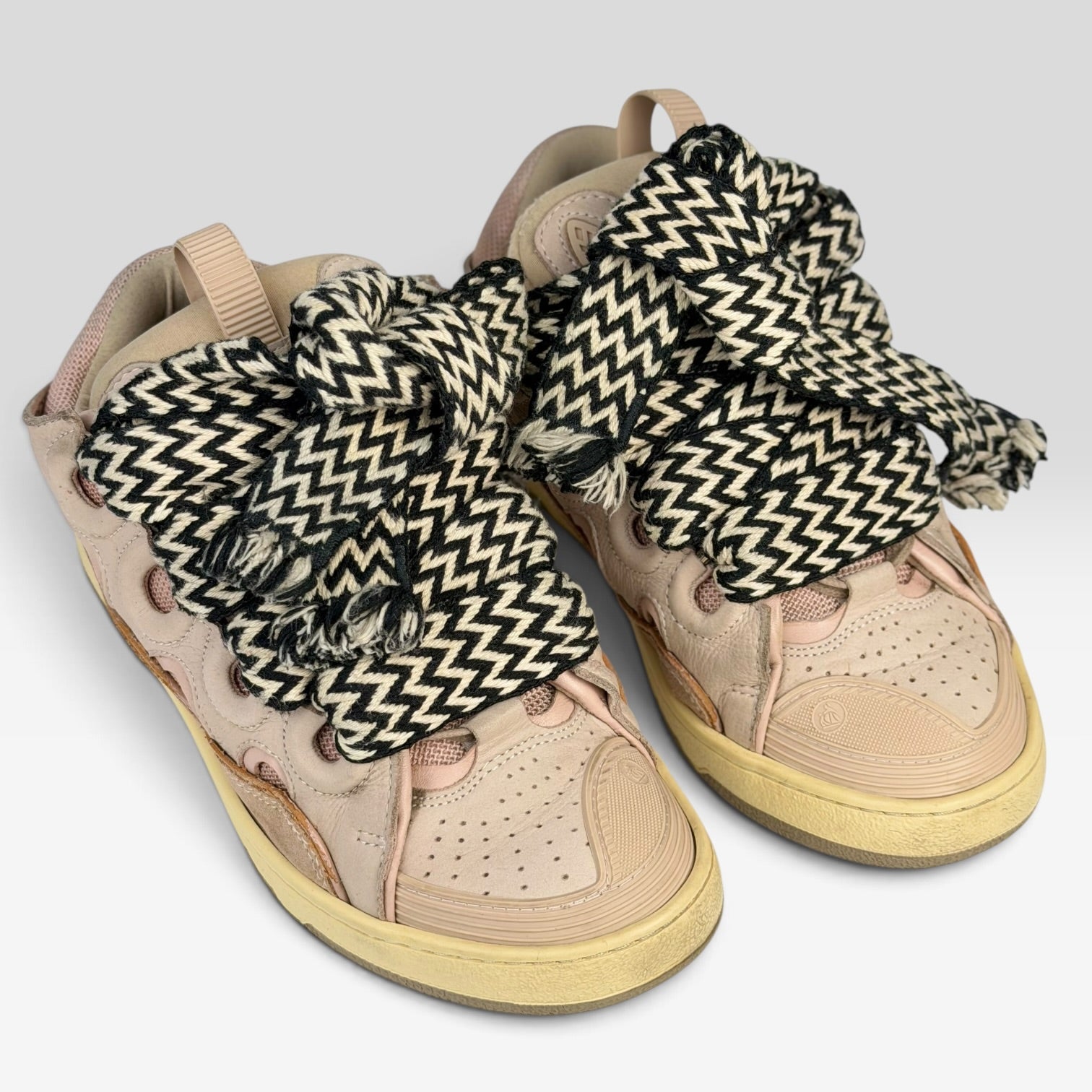 Lanvin Curb Pink Sneakers
