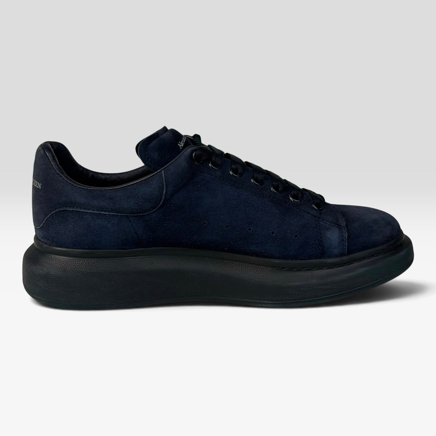 Alexander McQueen Oversized Sneaker Ink Blue Suede