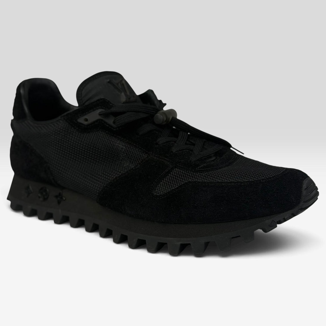 Louis Vuitton Runner Mesh & Suede, negru, vedere din față