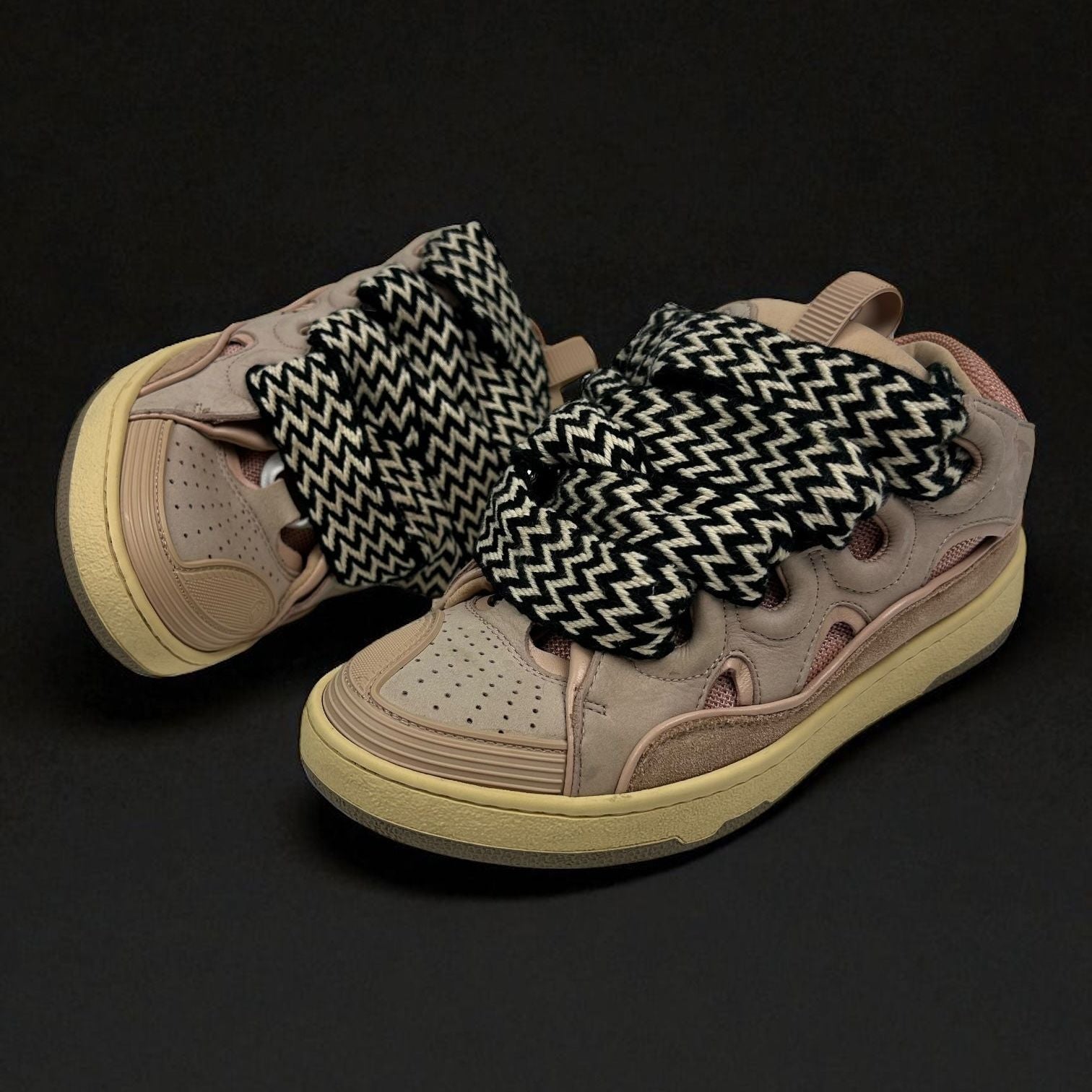 Lanvin Curb Pink Sneakers
