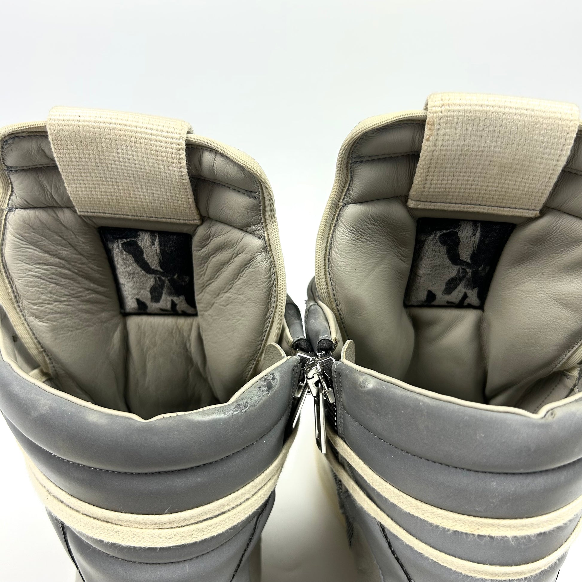 Rick Owens Geobasket Grey Reflective
