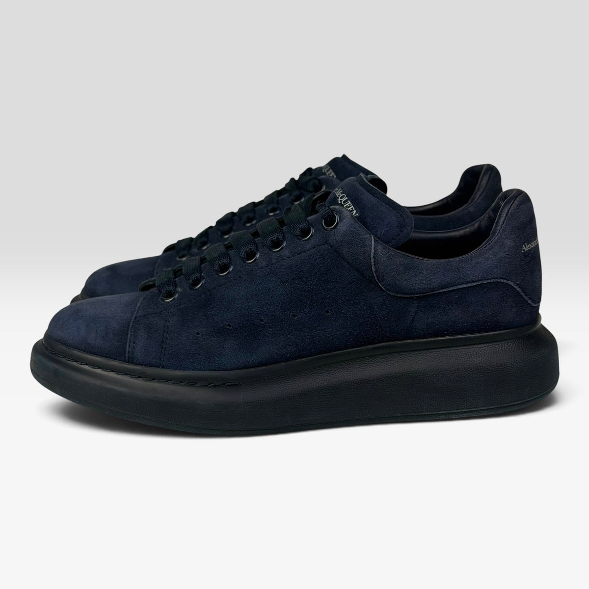 Alexander McQueen Oversized Sneaker Ink Blue Suede