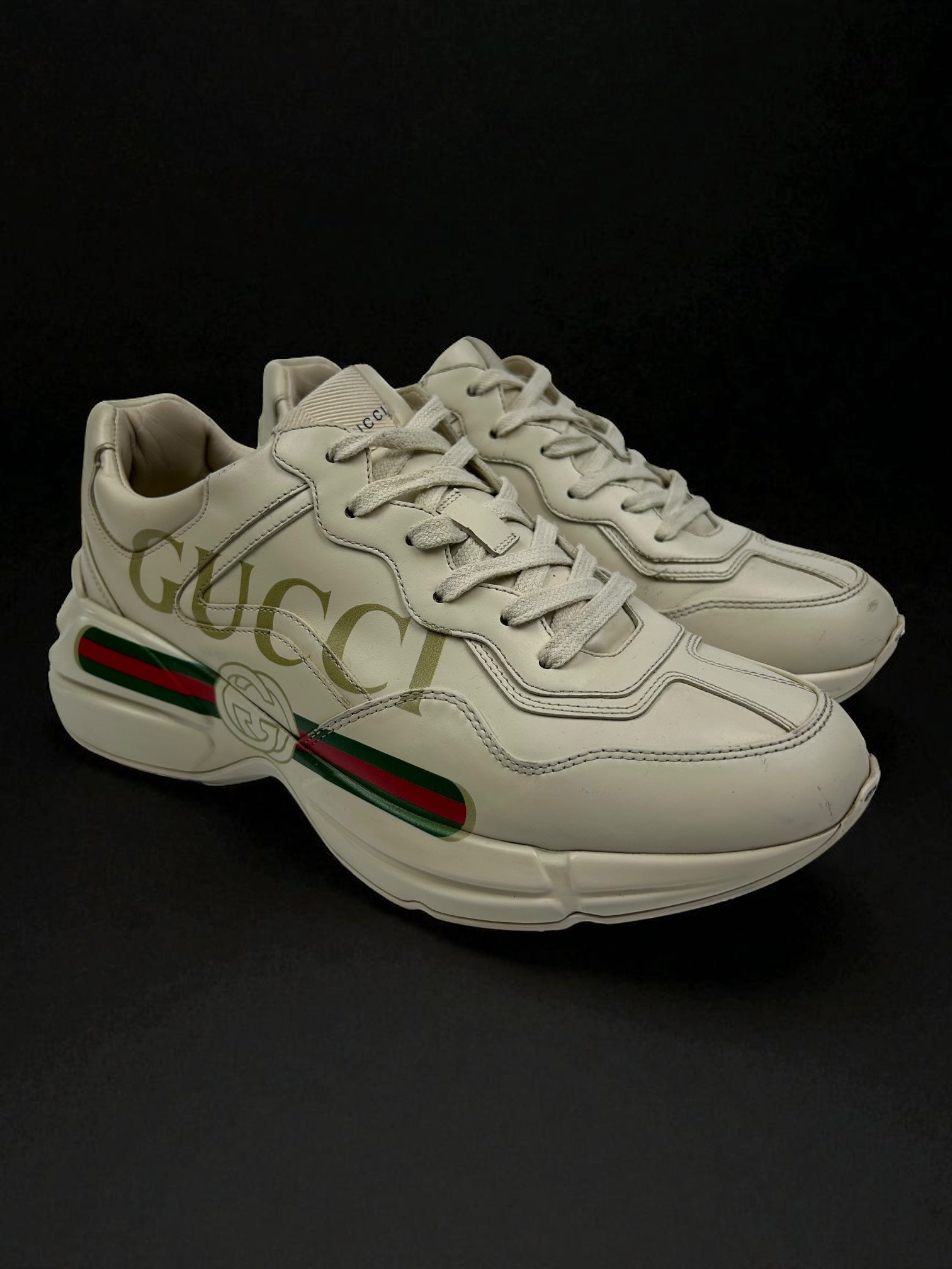 Gucci Rhyton Leather Sneakers