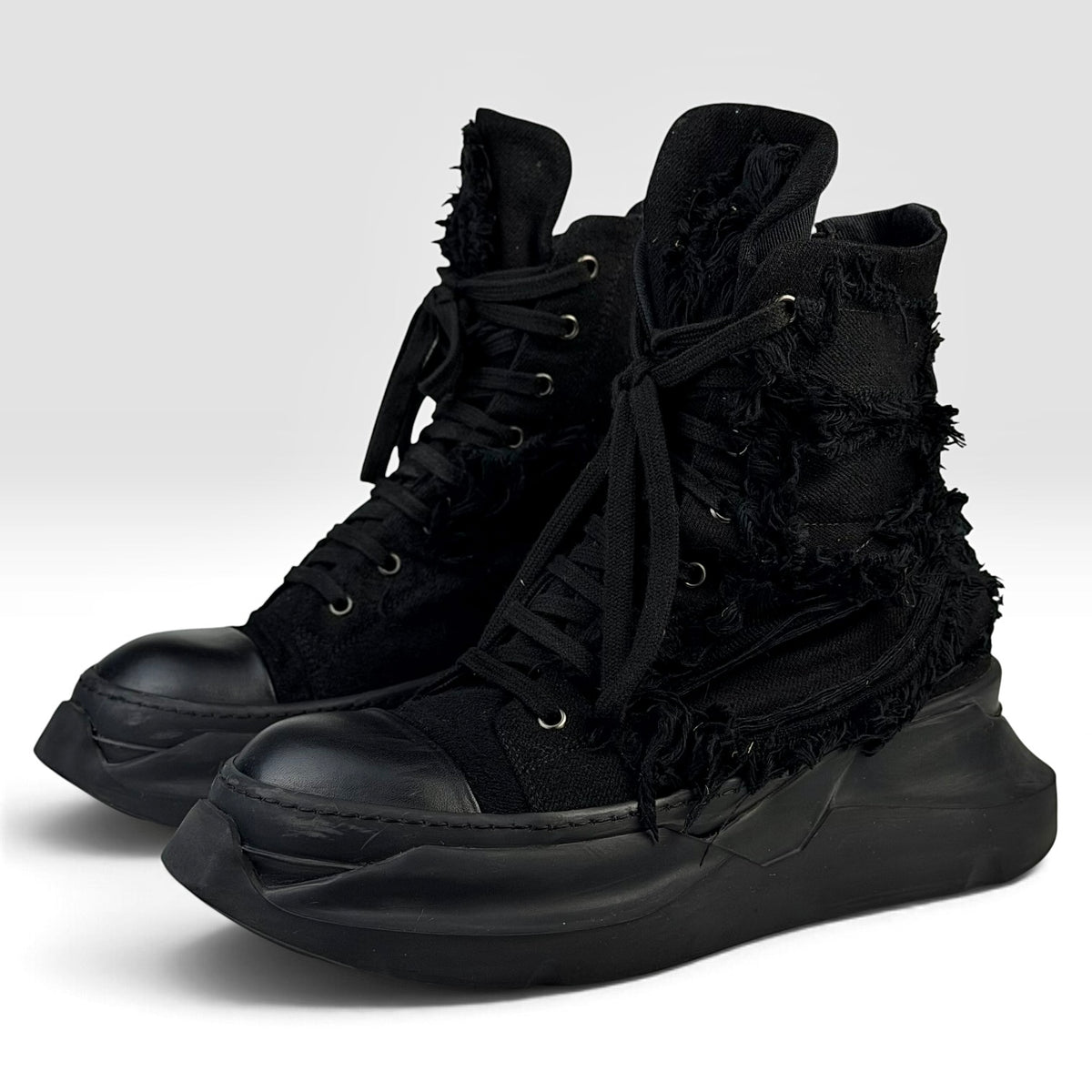 Rick Owens DRKSHDW Destroyed Abstract Black