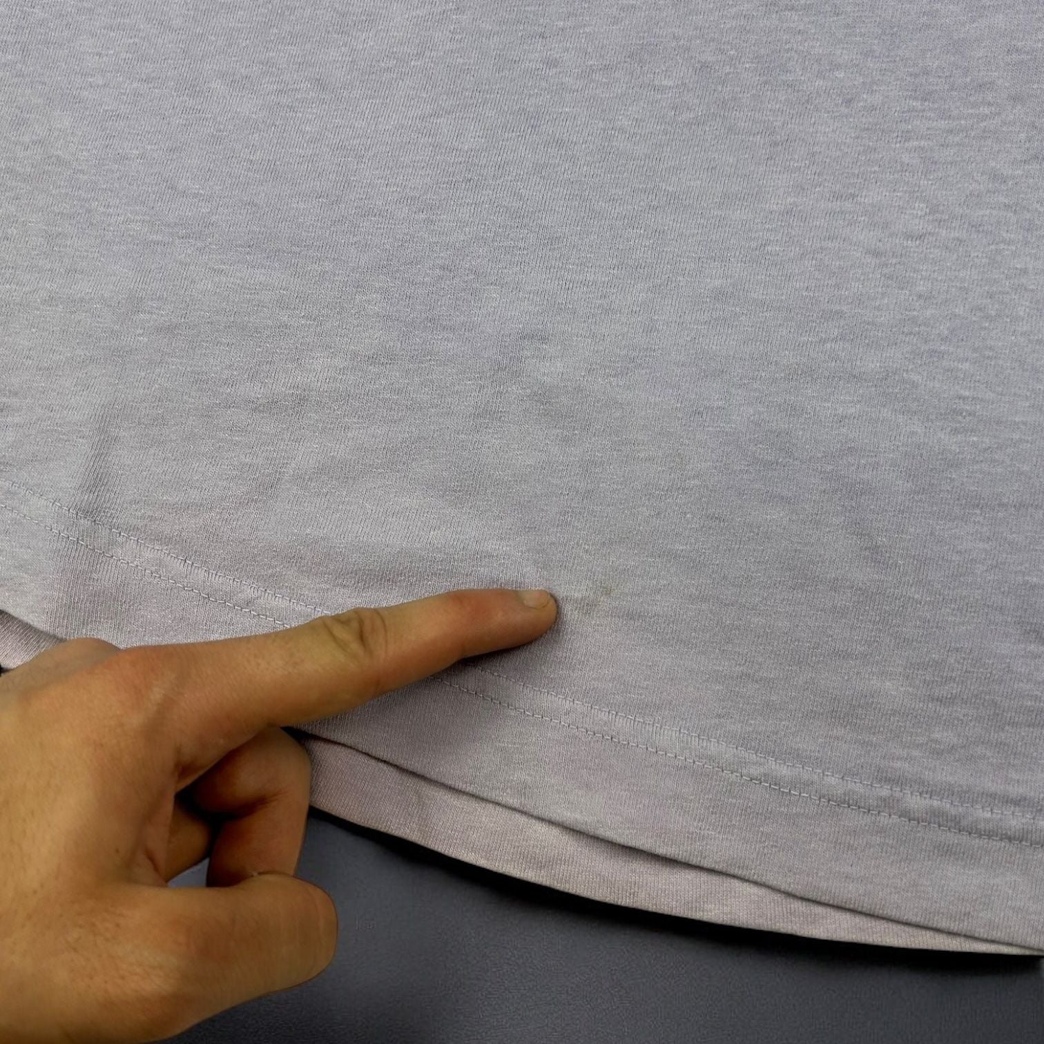 Palm Angels Neck Logo Purple T-shirt