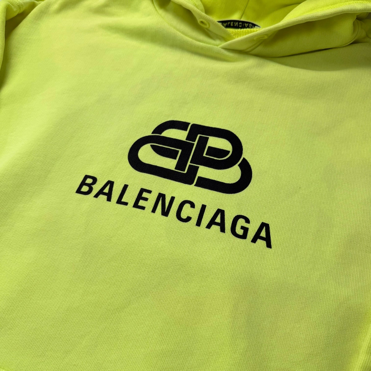 Balenciaga Interlocking BB Logo Neon Hoodie