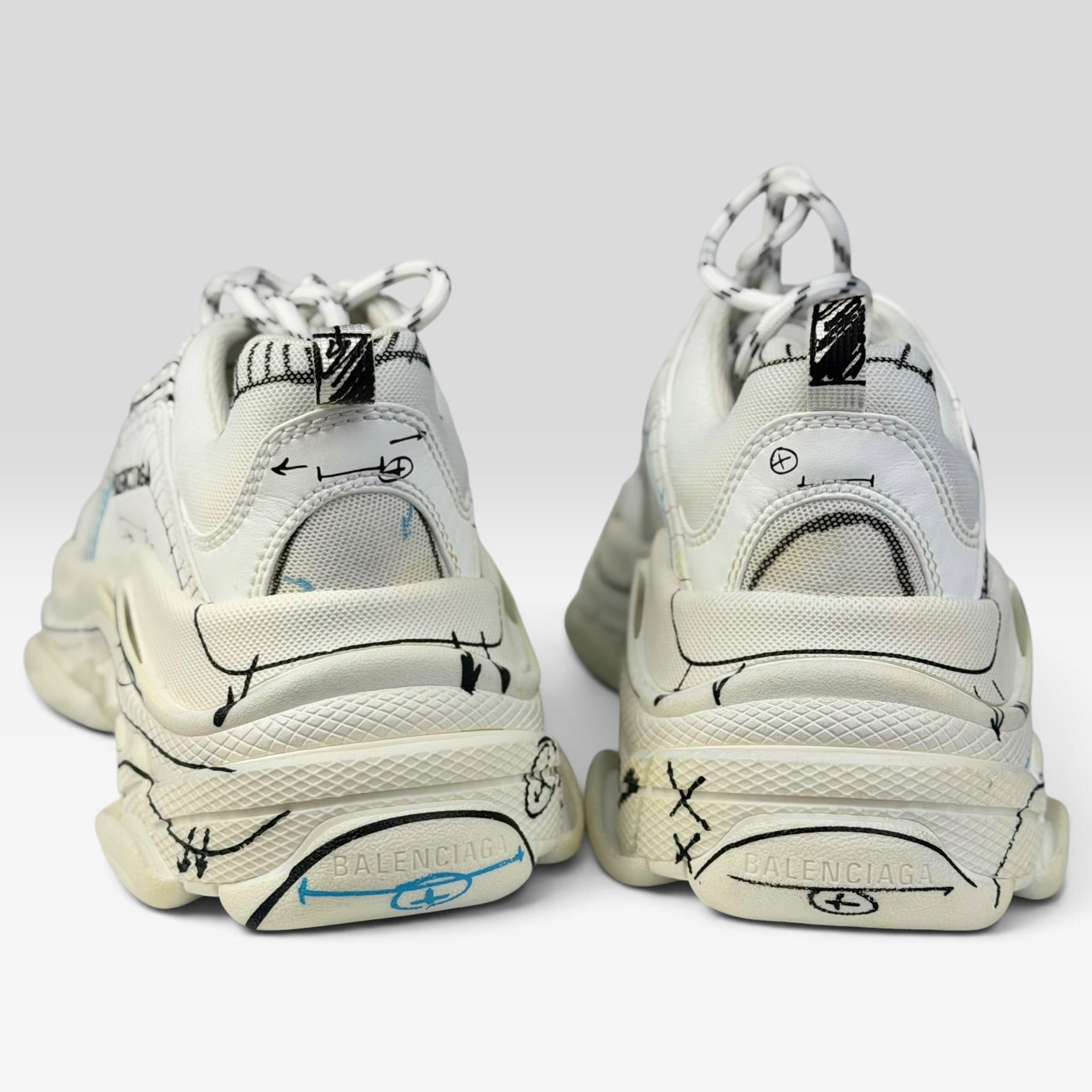 Balenciaga Triple S White Sketch | Sneakers Balenciaga
