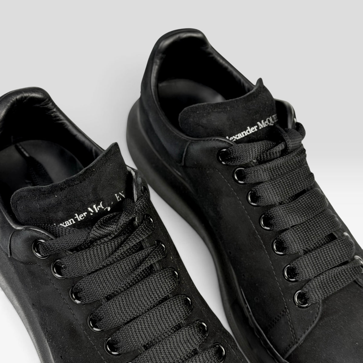 Alexander McQueen Oversized Sneaker Black Suede