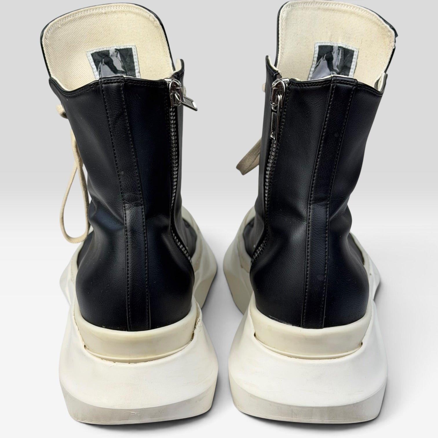 Rick Owens DRKSHDW Abstract Ramones High Vegan Leather