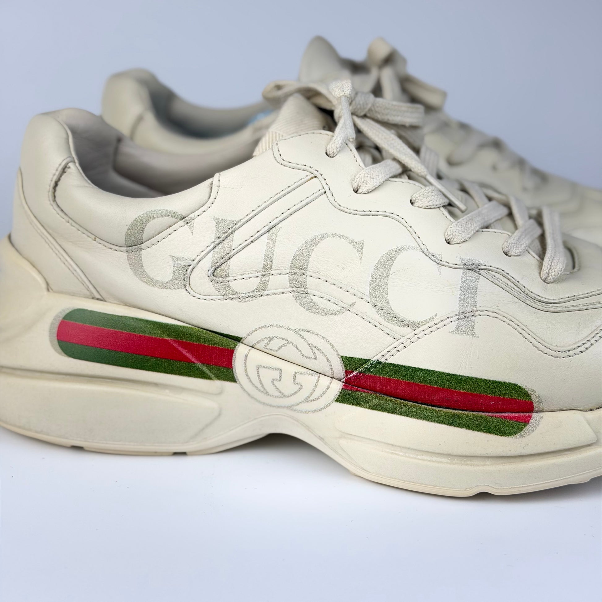 Gucci Rhyton Leather Sneakers