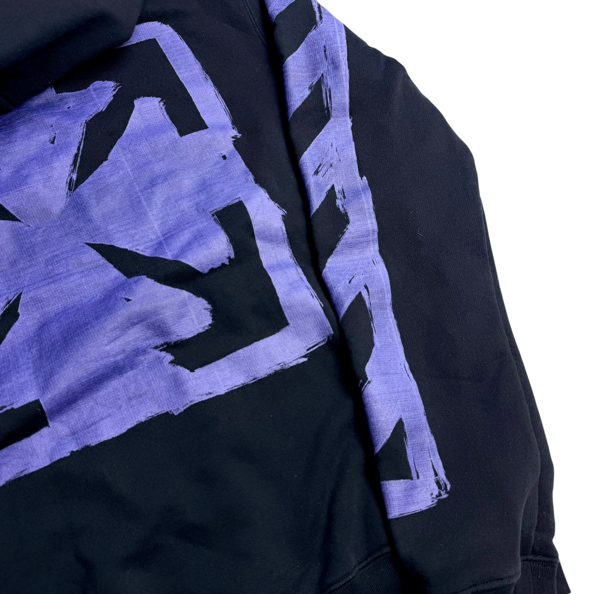 Off-White Marker Hoodie Black/Purple