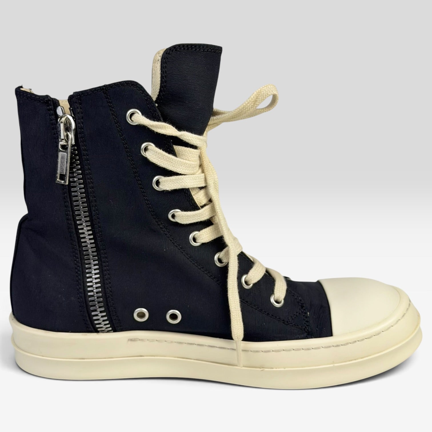 Rick Owens DRKSHDW Ramones High Double Thread Black/Milk