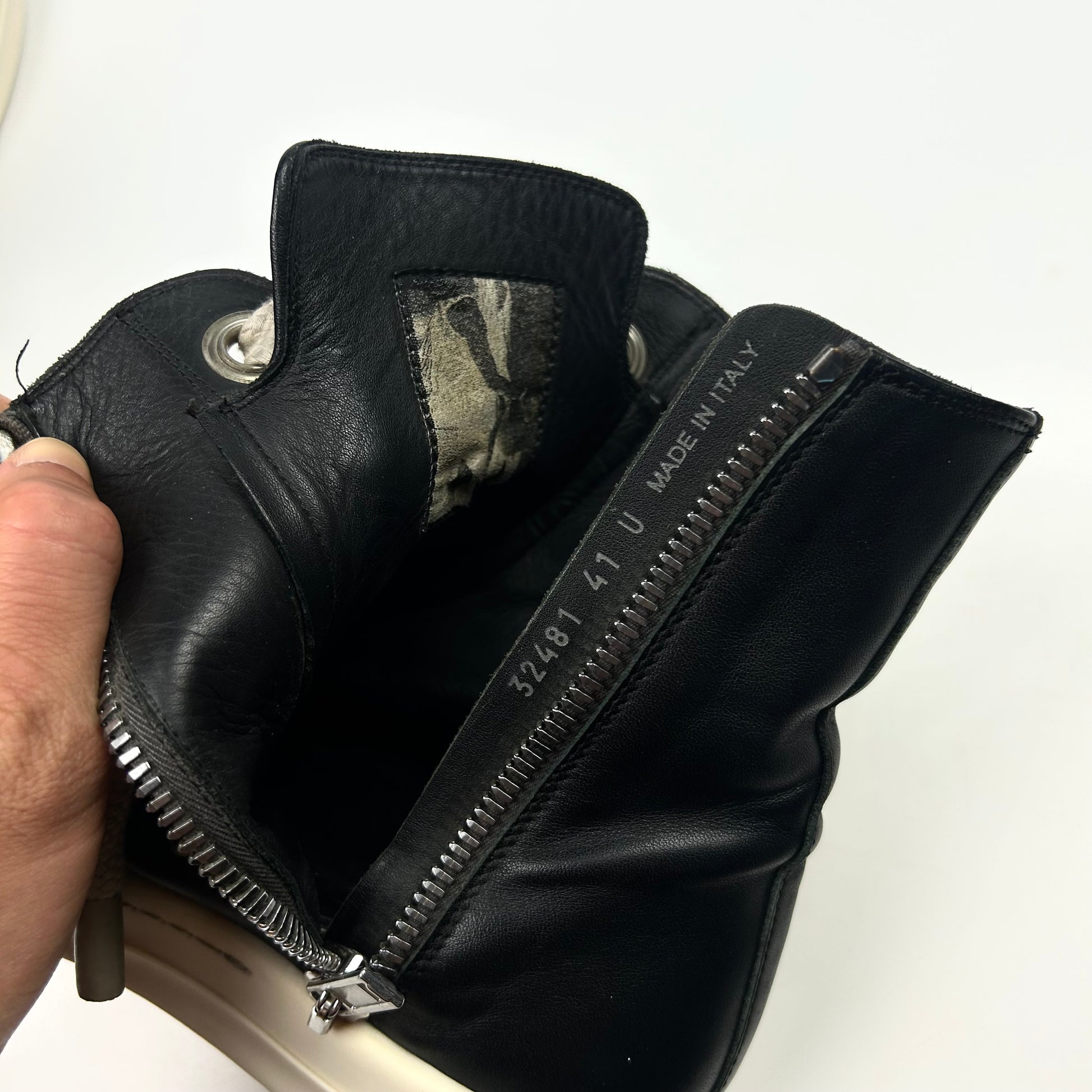 Rick Owens Jumbo Lace Ramones High