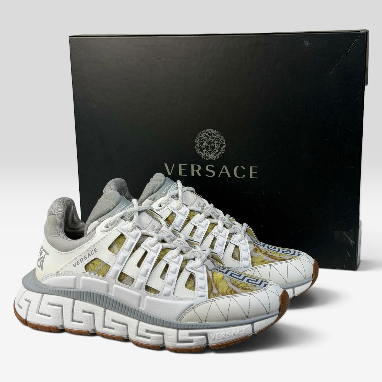 Versace Trigreca White/Grey Barocco