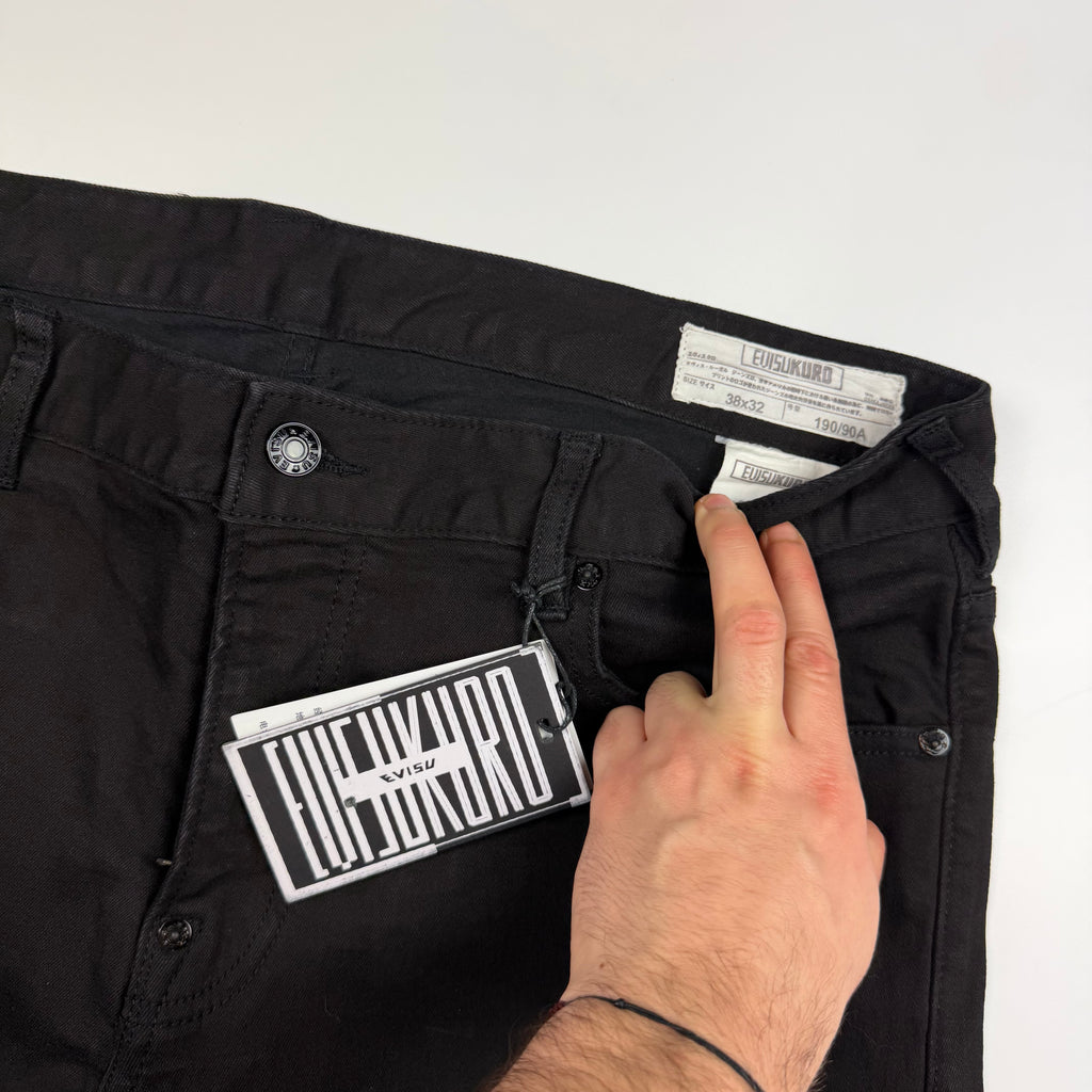 Evisu Kuro Seagull Pocket Jeans