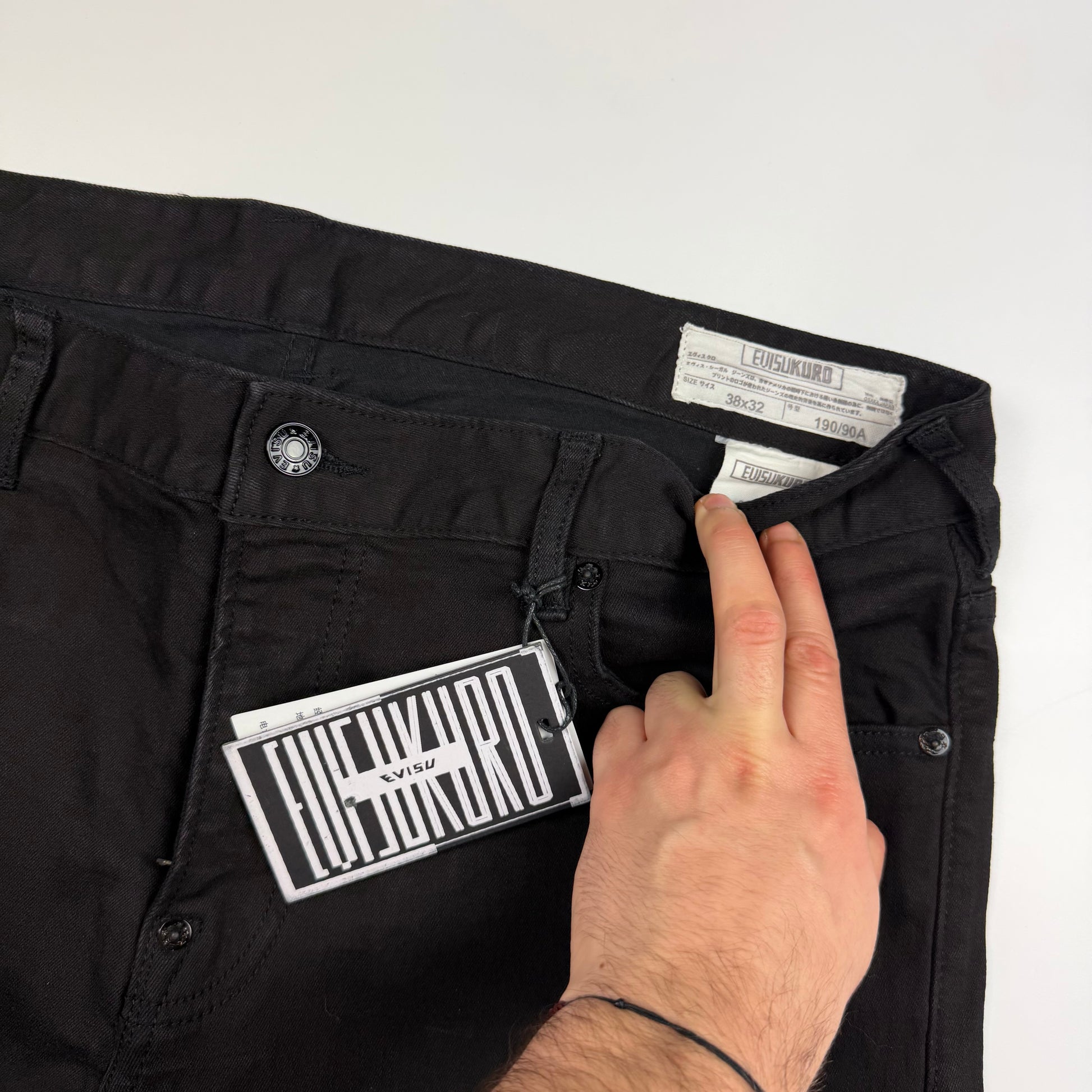 Evisu Kuro Seagull Pocket Jeans