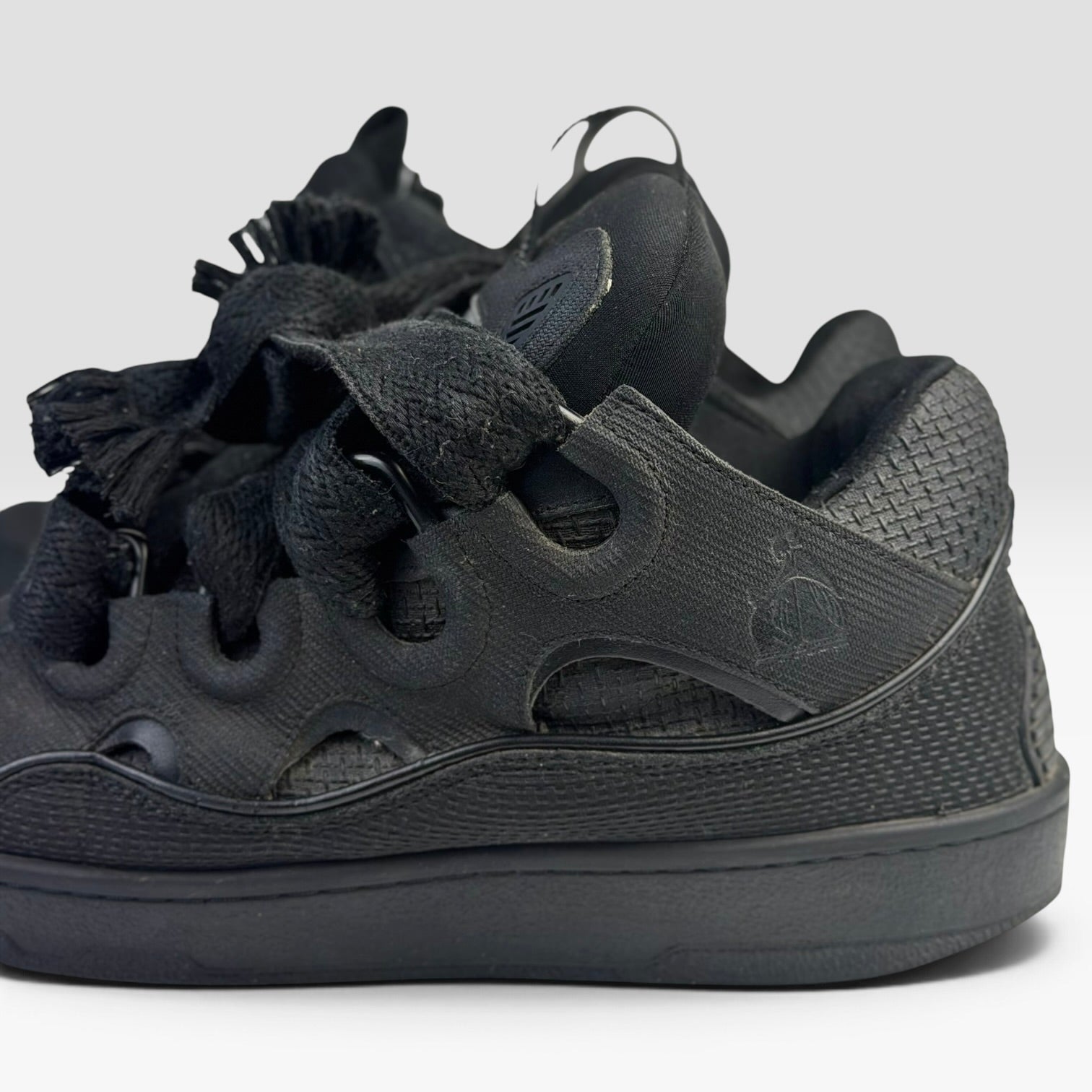 Lanvin Curb Metallic Effect Black