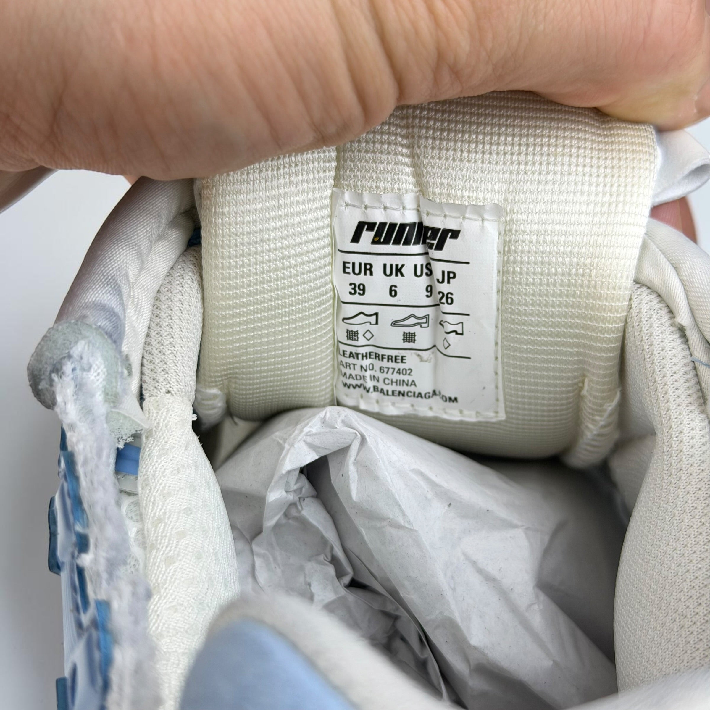 Balenciaga Runner Light Blue