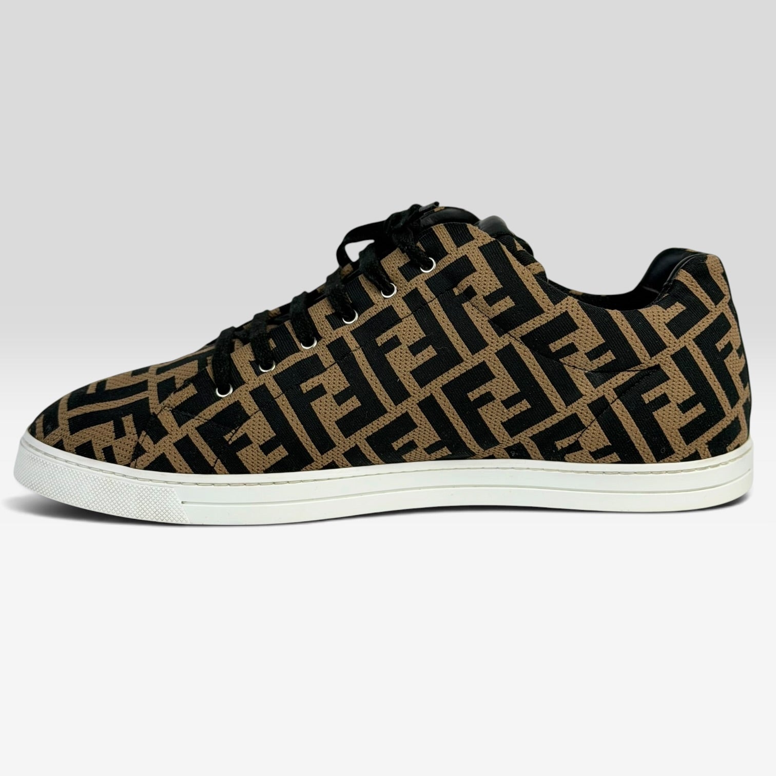 Fendi FF Zucca Monogram Low-Top Sneakers