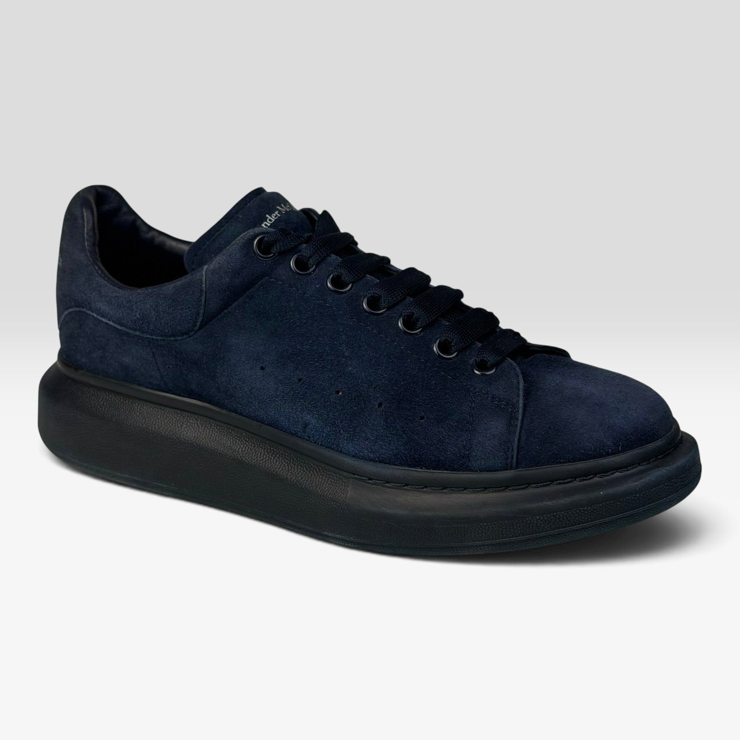 Alexander McQueen Oversized Sneaker Ink Blue Suede