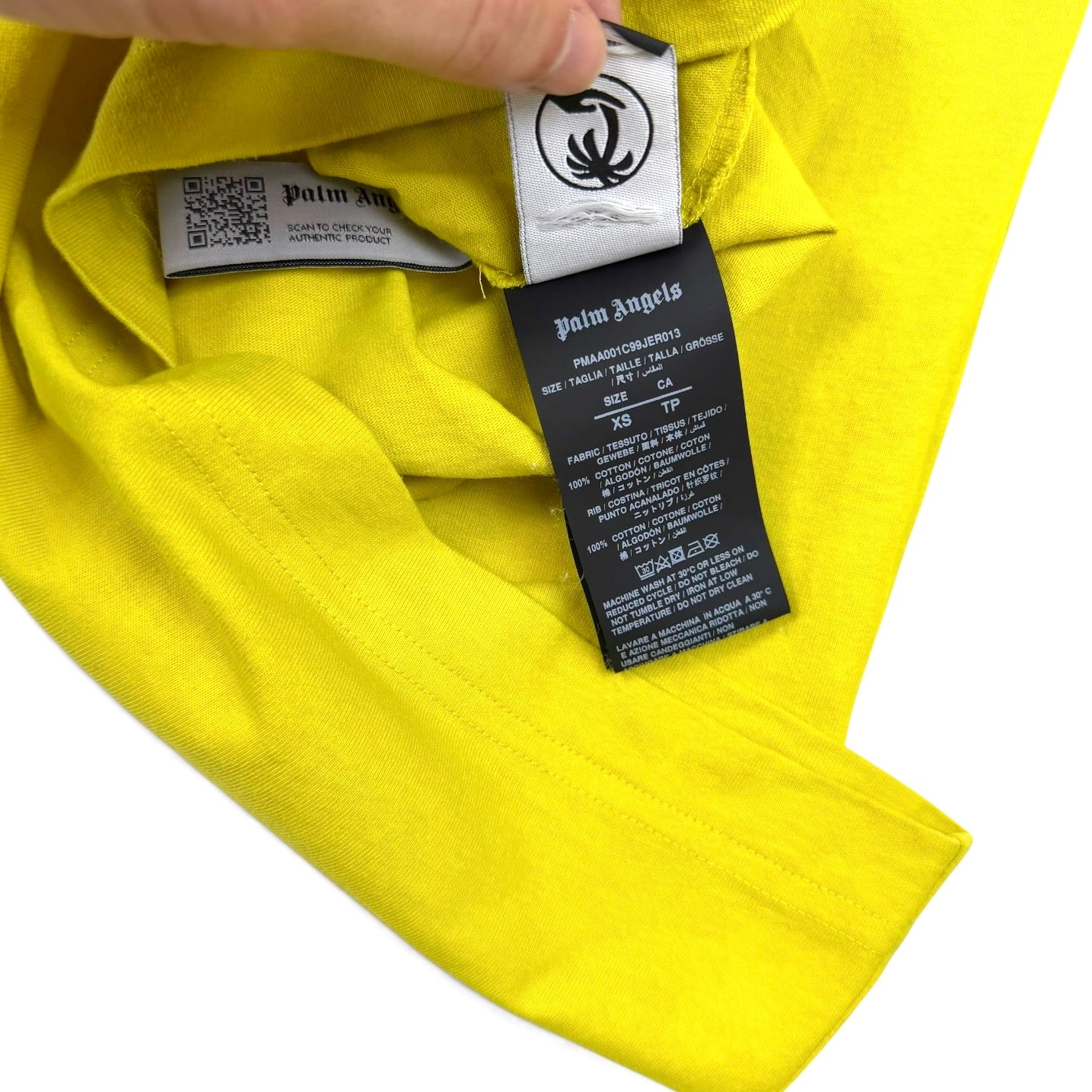 Palm Angels Classic Broken Palm T-Shirt Yellow
