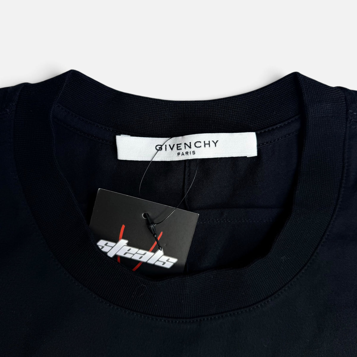 Givenchy SS16 Jesus 19520 Organza Silk Oversized T-Shirt Black