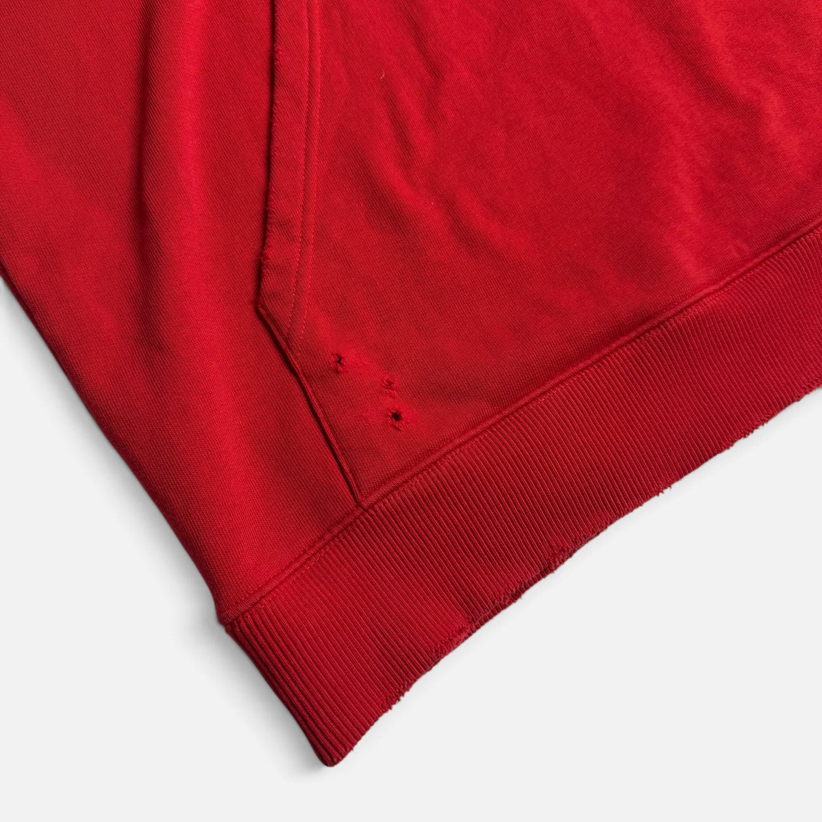 Givenchy Distressed Box Logo Patch Hoodie Red