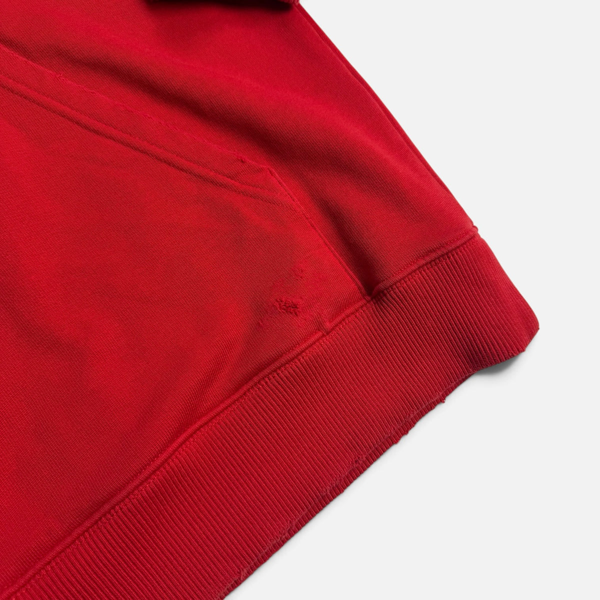 Givenchy Distressed Box Logo Patch Hoodie Red