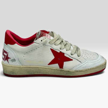 Golden Goose Ball Star White/Red