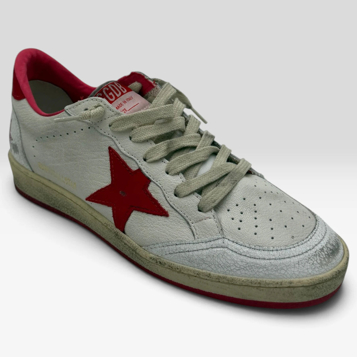 Golden Goose Ball Star White/Red