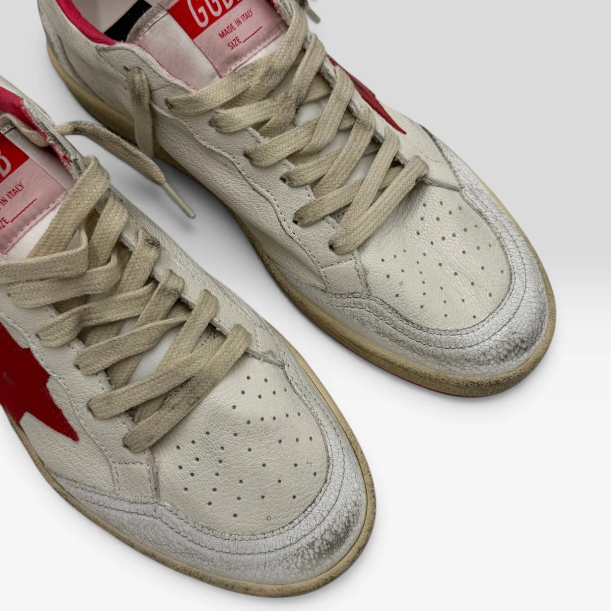 Golden Goose Ball Star White/Red