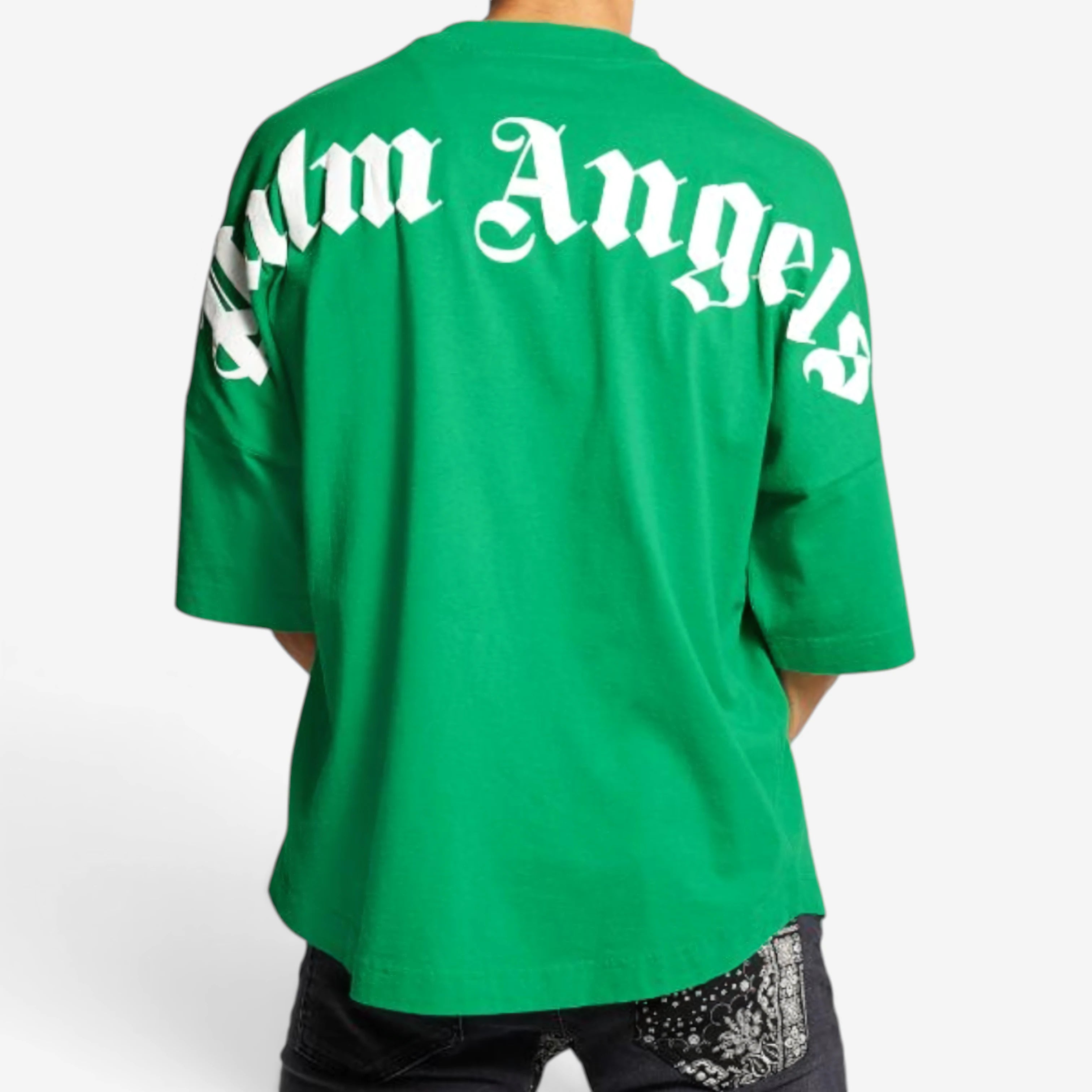 Palm Angels Green Logo T-shirt