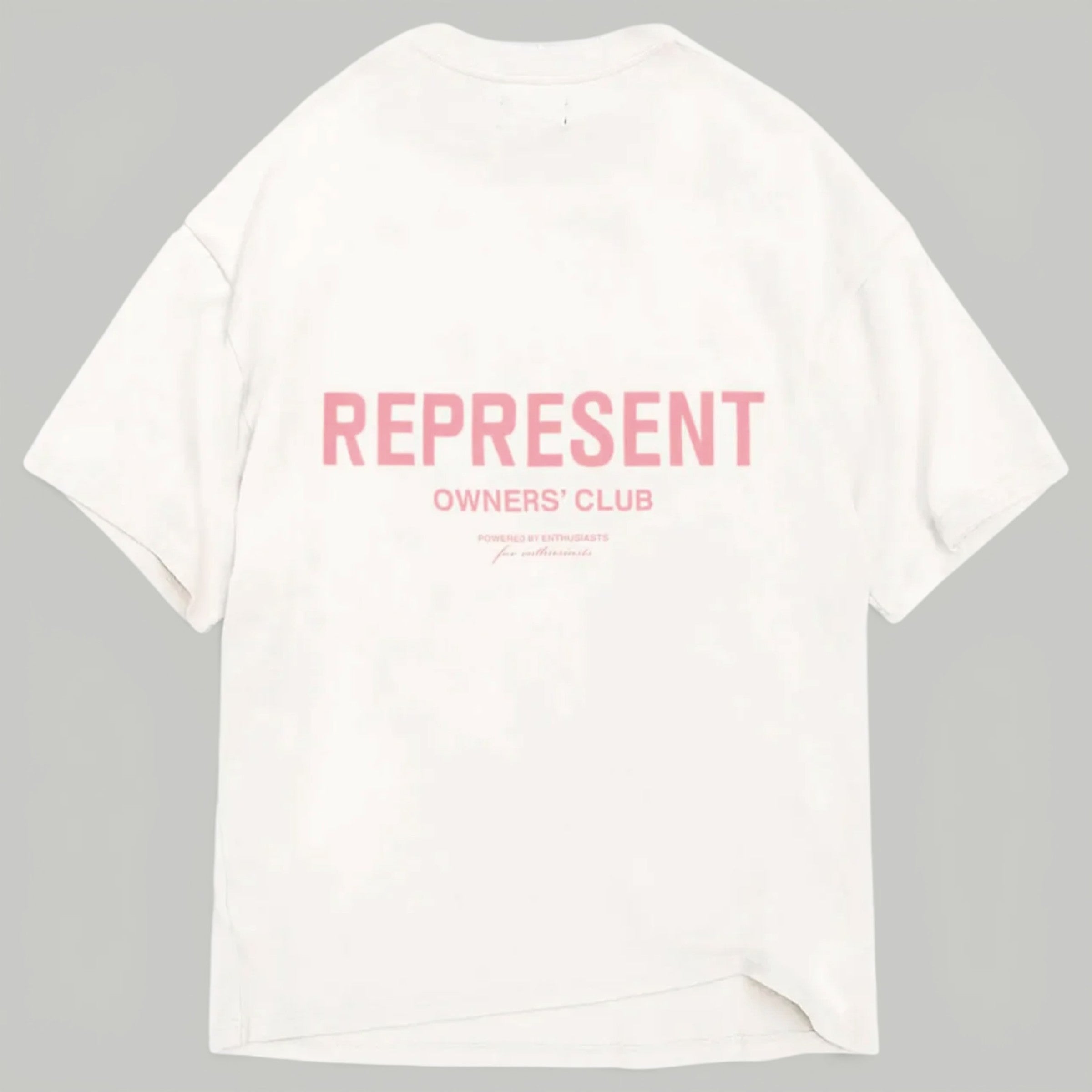 Represent White Bubblegum Pink T-shirt