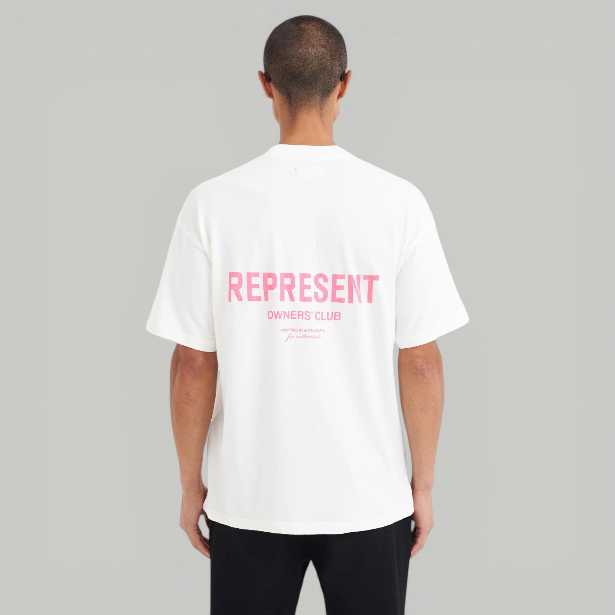 Represent White Bubblegum Pink T-shirt