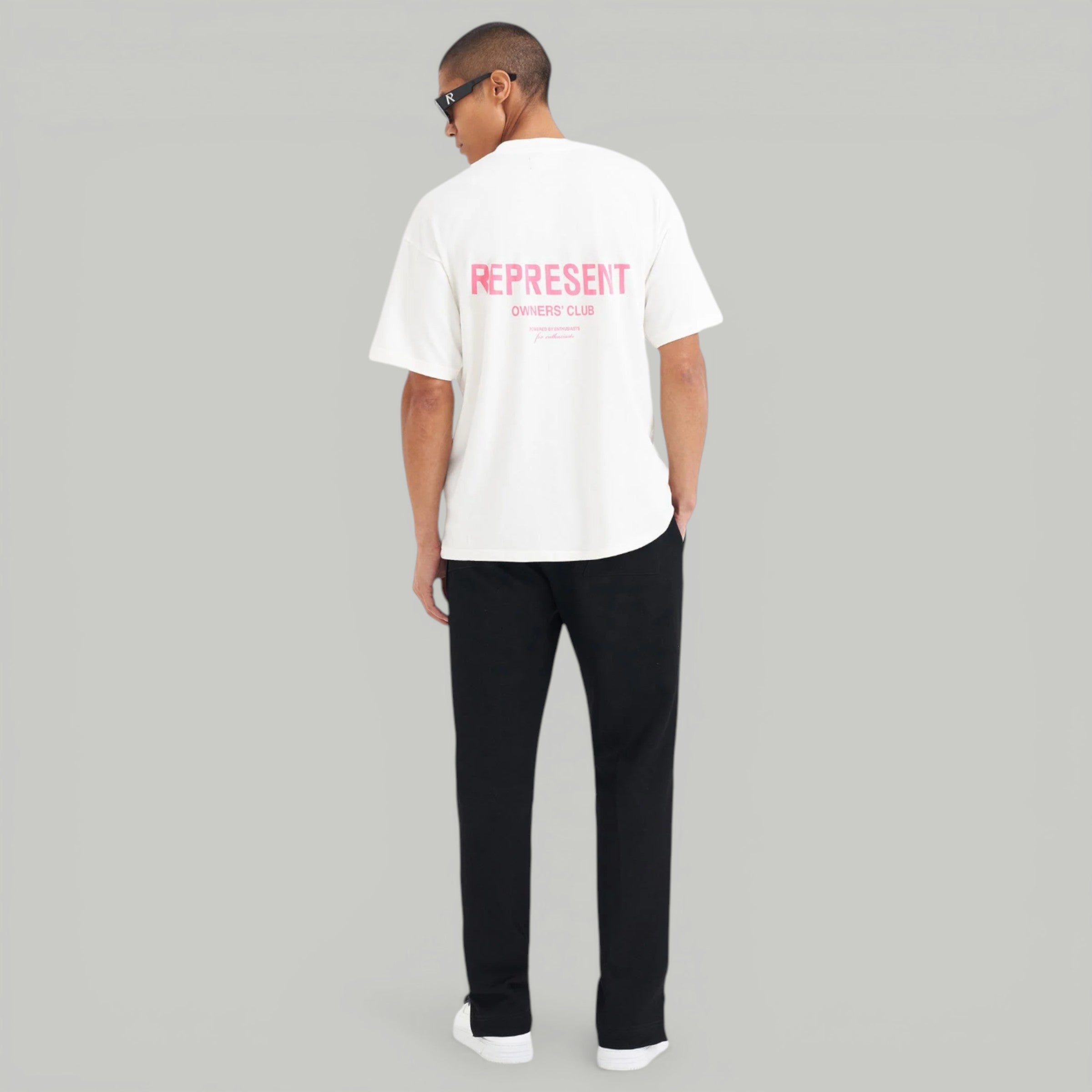 Represent White Bubblegum Pink T-shirt