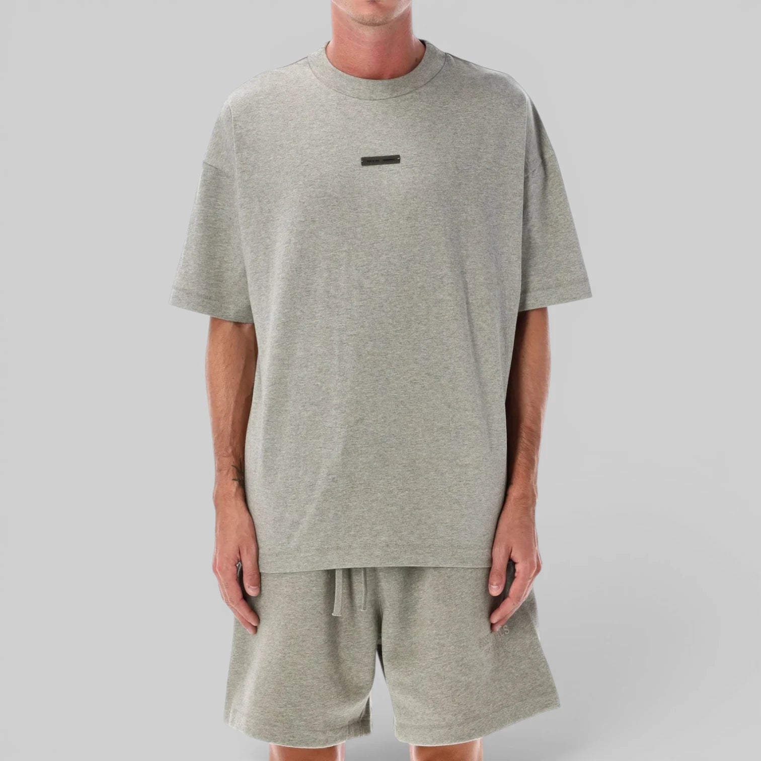 Tricou Essentials Fear Of God "Concrete Heather"