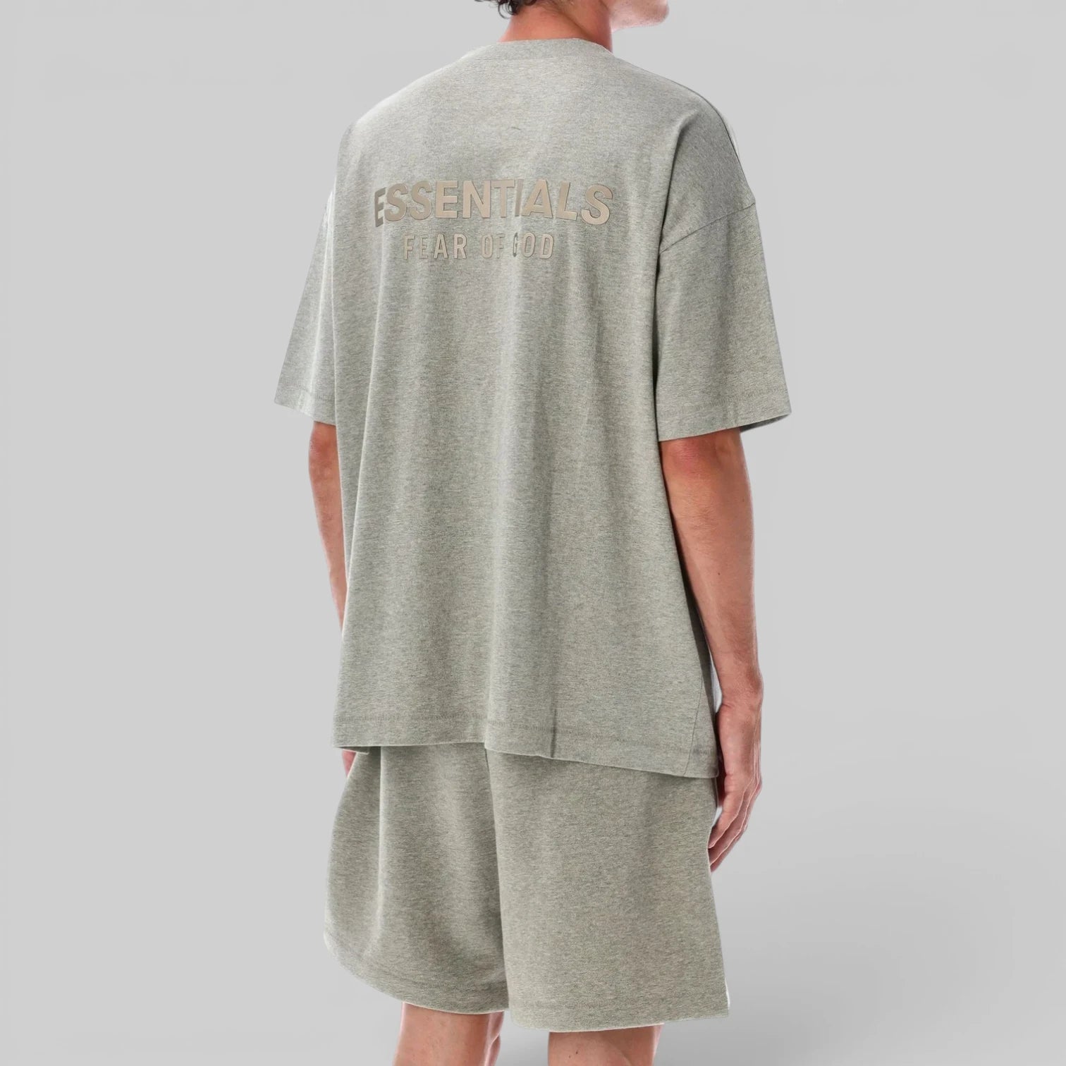 Tricou Essentials Fear Of God "Concrete Heather"