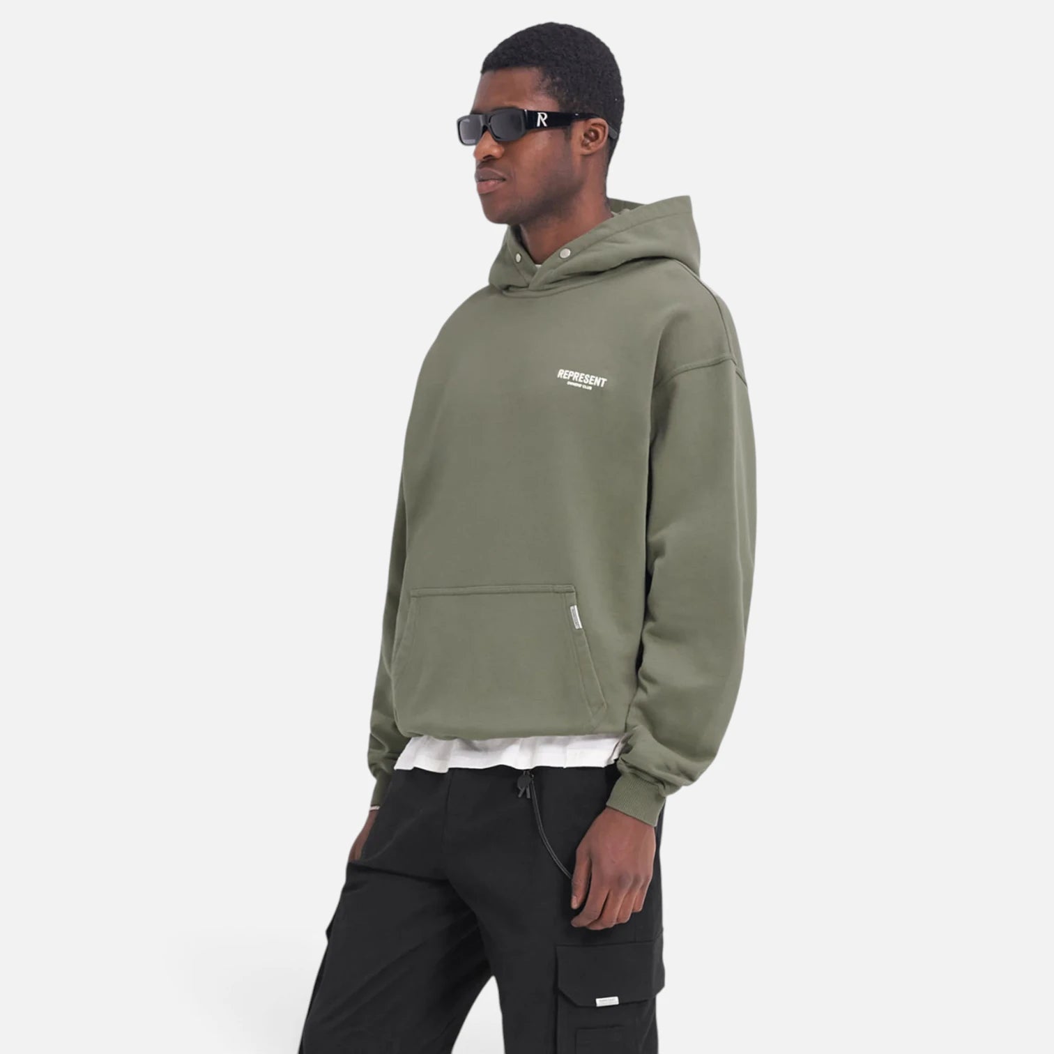 Represent Owner's Club Olive Green Hoodie
