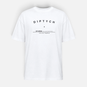 Raf Simons AW2019 Diptych Logo Tour T-Shirt White