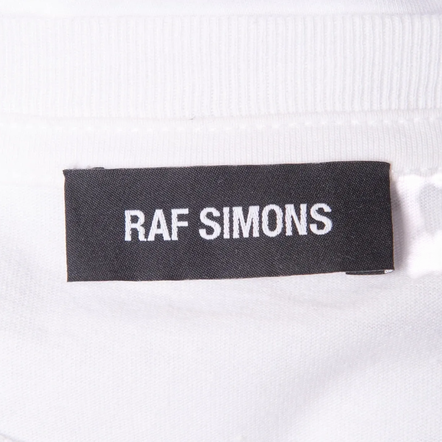 Raf Simons AW2019 Diptych Logo Tour T-Shirt White