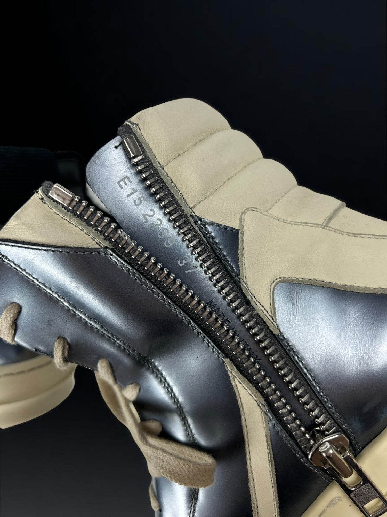 Rick Owens Geobasket SS15 Faun Silver - V STEALS