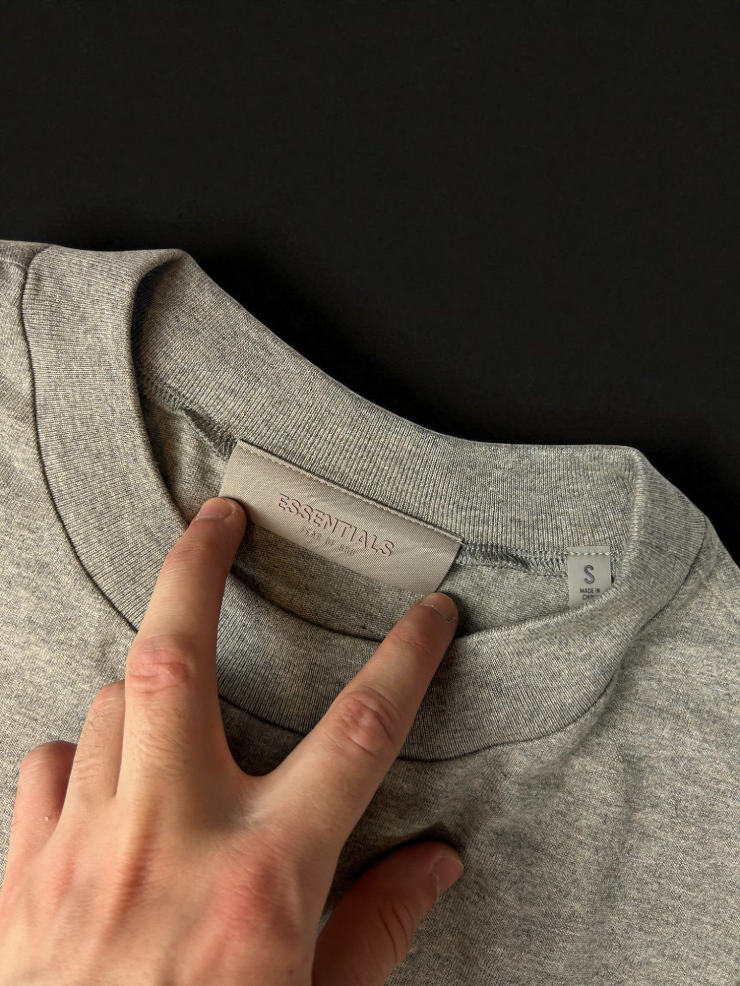 Tricou Essentials Fear of God "Dark Oatmeal"