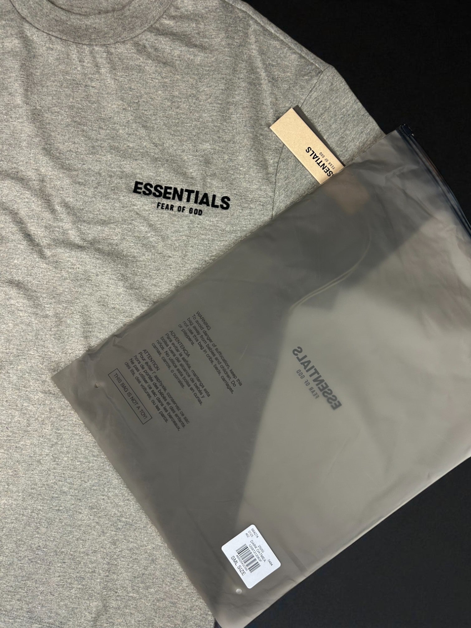 Tricou Essentials Fear of God "Dark Oatmeal"