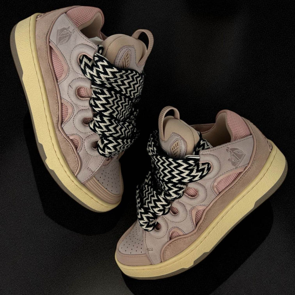 Lanvin Curb Pink Sneakers - V STEALS