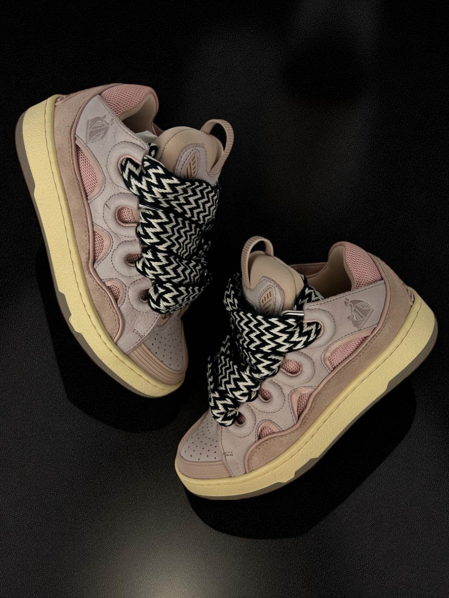 Lanvin Curb Pink Sneakers - V STEALS