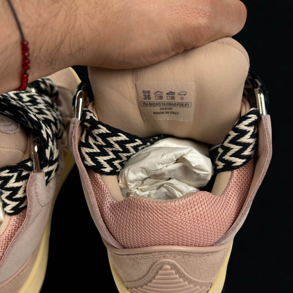 Lanvin Curb Pink Sneakers - V STEALS