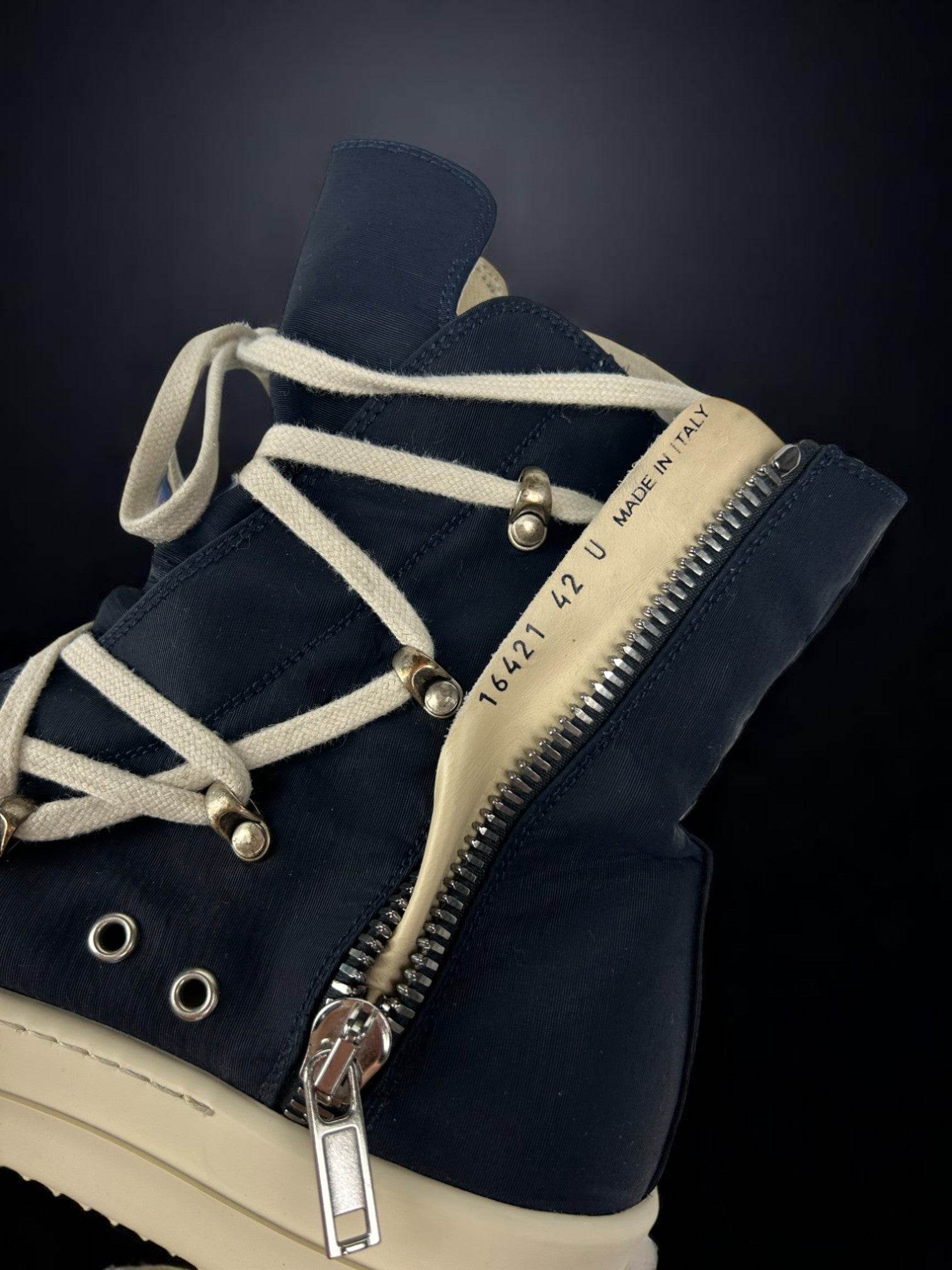 Rick Owens Ramones Hexagram High Navy - V STEALS